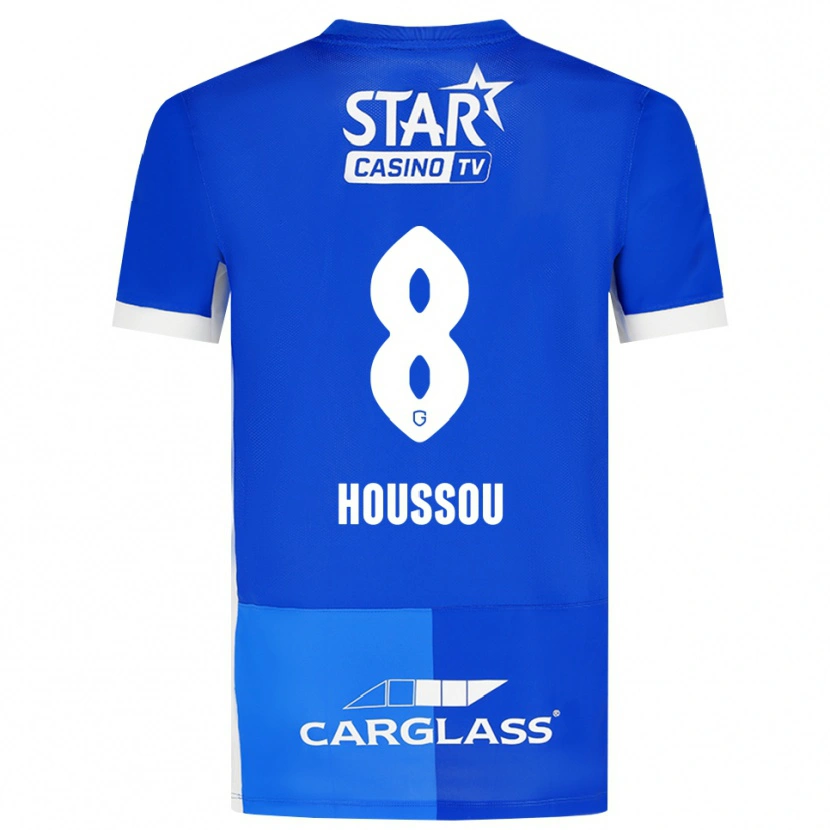 Danxen Mujer Camiseta Josué Houssou #8 Azulmedio Azulreal Blanco 1ª Equipación 2026/27 La Camisa México