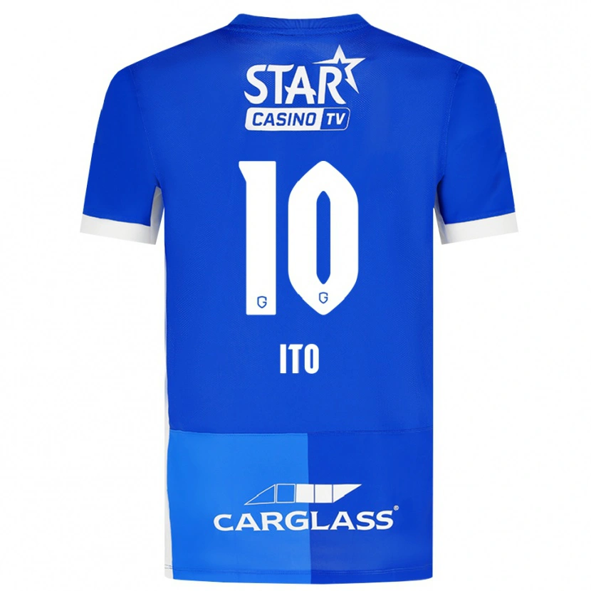 Danxen Mujer Camiseta Junya Ito #10 Azulmedio Azulreal Blanco 1ª Equipación 2026/27 La Camisa México