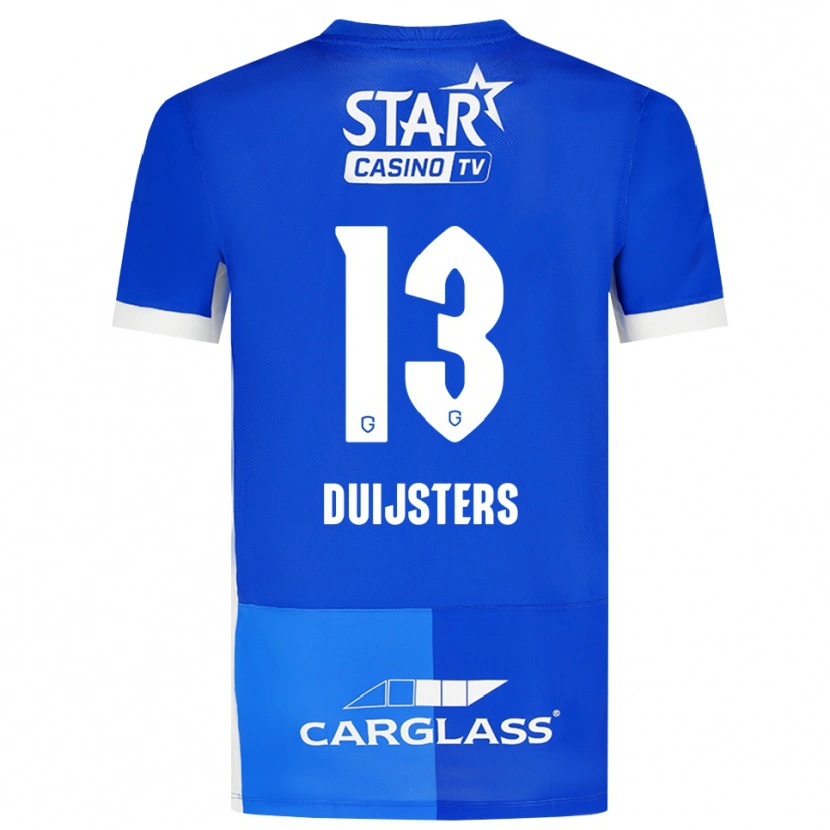 Danxen Mujer Camiseta Gwen Duijsters #13 Azulmedio Azulreal Blanco 1ª Equipación 2026/27 La Camisa México
