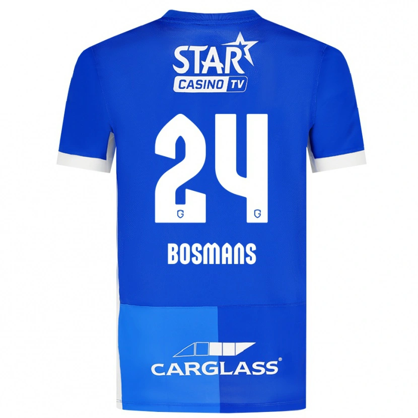 Danxen Mujer Camiseta Pia Bosmans #24 Azulmedio Azulreal Blanco 1ª Equipación 2026/27 La Camisa México