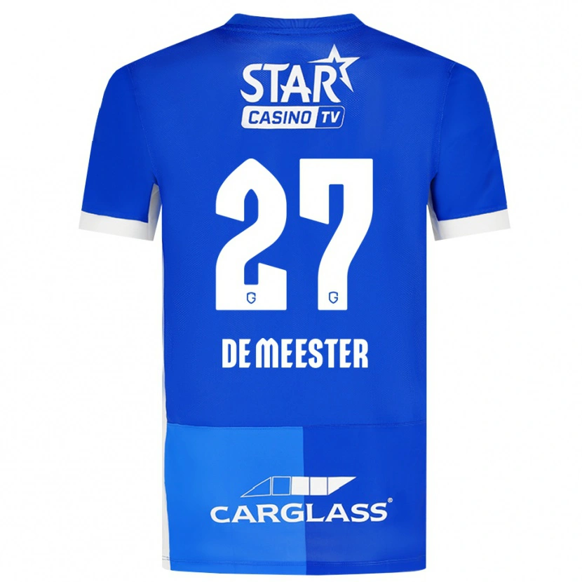 Danxen Mujer Camiseta Joyce De Meester #27 Azulmedio Azulreal Blanco 1ª Equipación 2026/27 La Camisa México