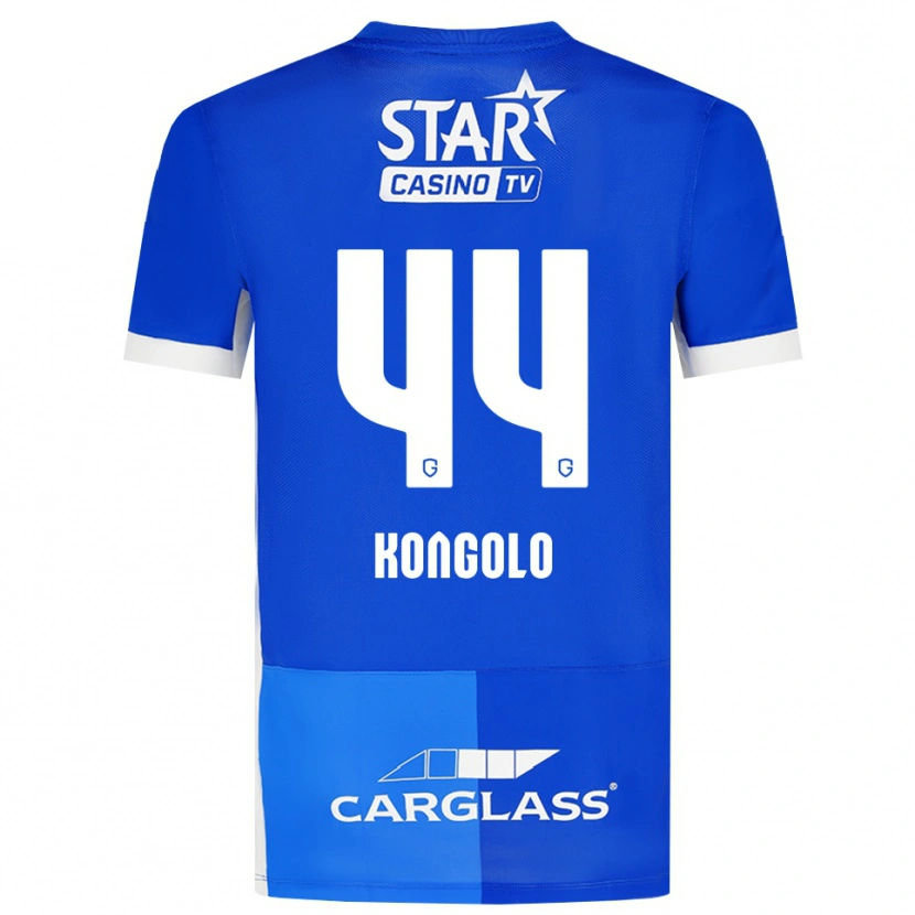 Danxen Mujer Camiseta Josué Kongolo #44 Azulmedio Azulreal Blanco 1ª Equipación 2026/27 La Camisa México
