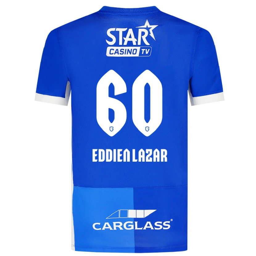 Danxen Mujer Camiseta Saif Eddien Lazar #60 Azulmedio Azulreal Blanco 1ª Equipación 2026/27 La Camisa México