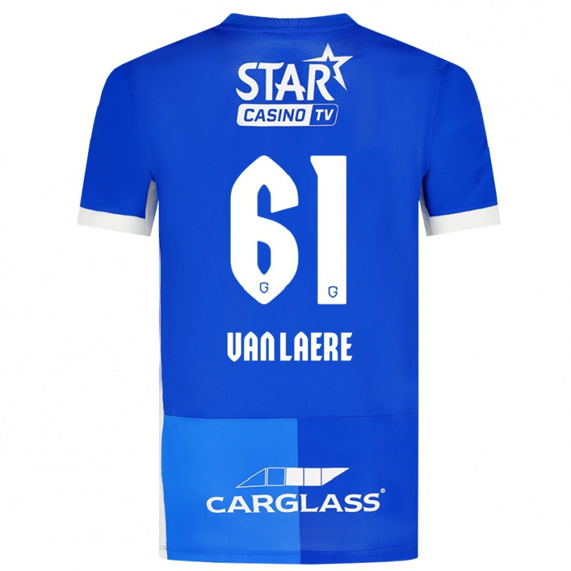 Danxen Mujer Camiseta Daan Van Laere #61 Azulmedio Azulreal Blanco 1ª Equipación 2026/27 La Camisa México