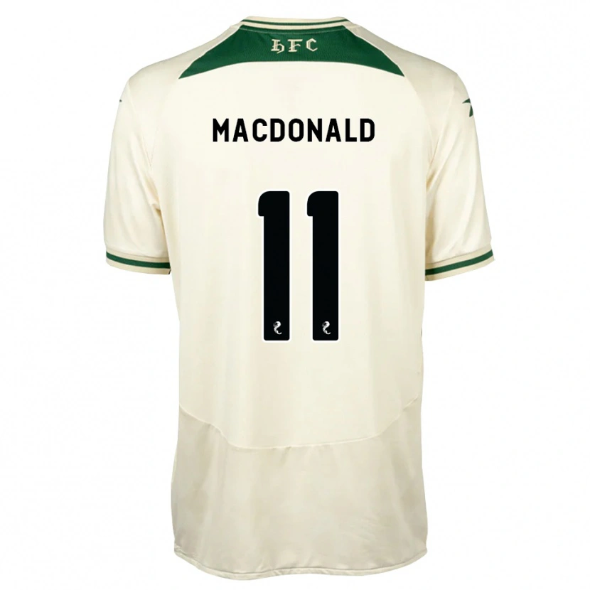 Danxen Mujer Camiseta Callum Macdonald #11 Blanco Verde Bosque 2ª Equipación 2026/27 La Camisa México
