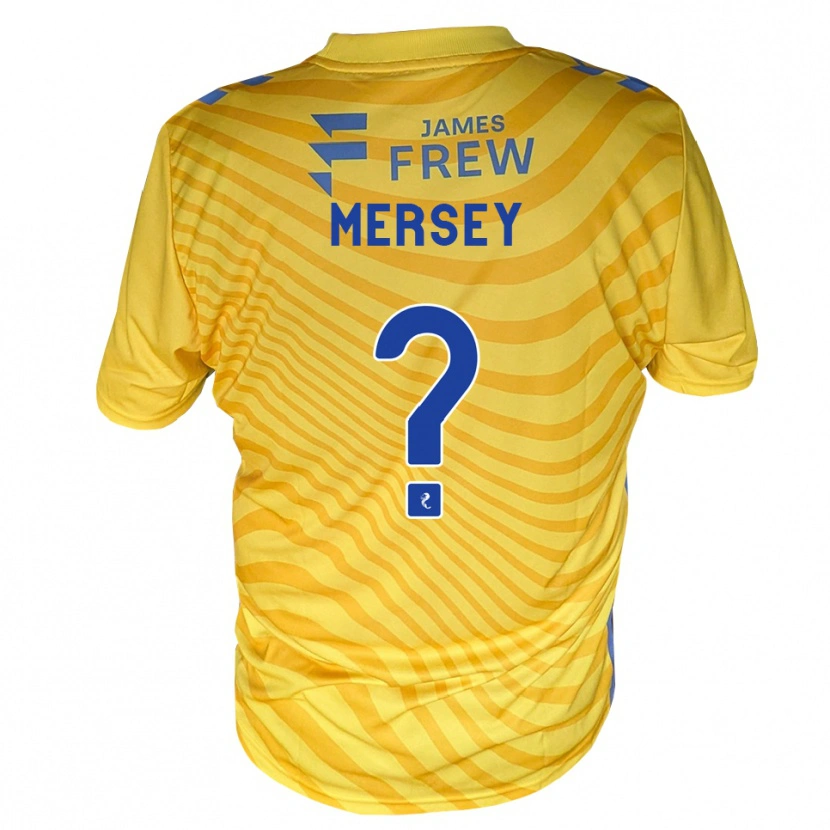 Danxen Mujer Camiseta Ethan Mersey #0 Azul Real Amarillo 2ª Equipación 2026/27 La Camisa México