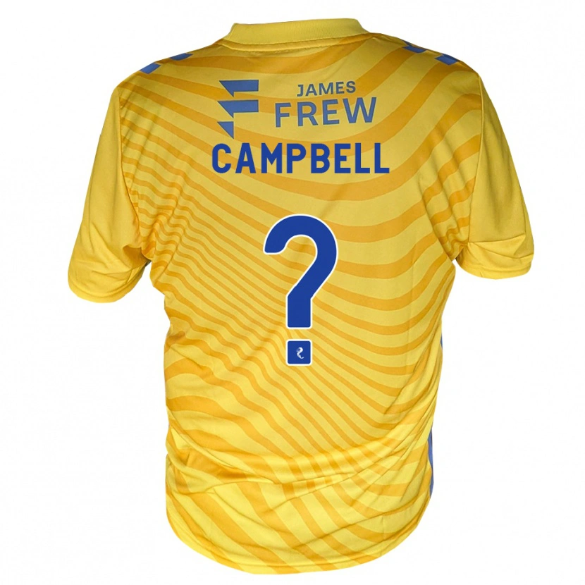 Danxen Mujer Camiseta Jillian Campbell #0 Azul Real Amarillo 2ª Equipación 2026/27 La Camisa México