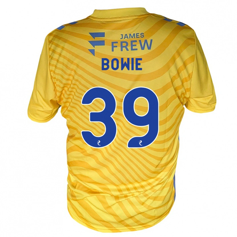 Danxen Mujer Camiseta Euan Bowie #39 Azul Real Amarillo 2ª Equipación 2026/27 La Camisa México