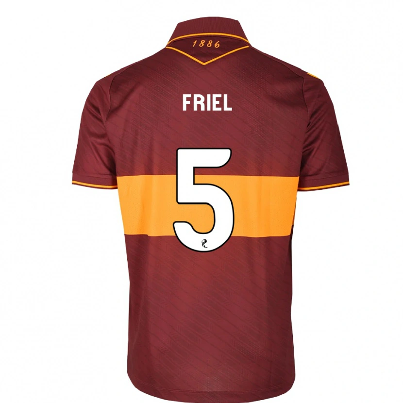Danxen Mujer Camiseta Jon-Joe Friel #5 Naranja Granate 2ª Equipación 2026/27 La Camisa México