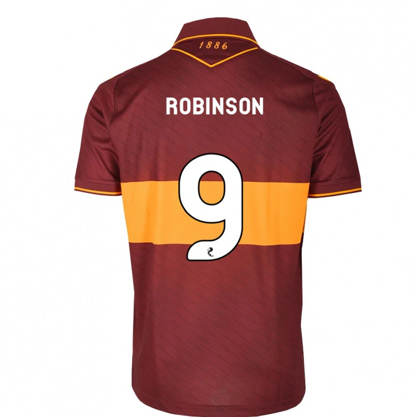 Danxen Mujer Camiseta Zach Robinson #9 Naranja Granate 2ª Equipación 2026/27 La Camisa México