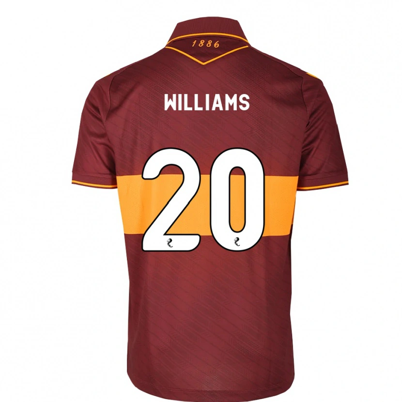 Danxen Mujer Camiseta Dylan Williams #20 Naranja Granate 2ª Equipación 2026/27 La Camisa México