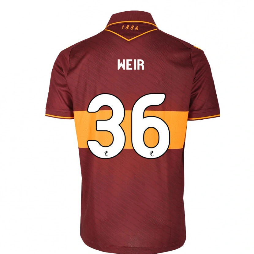 Danxen Mujer Camiseta Lucas Weir #36 Naranja Granate 2ª Equipación 2026/27 La Camisa México