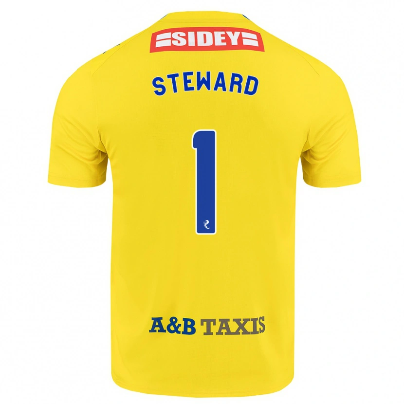 Danxen Mujer Camiseta Toby Steward #1 Amarillo Azul Negro 2ª Equipación 2026/27 La Camisa México