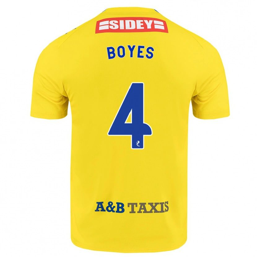 Danxen Mujer Camiseta Morgan Boyes #4 Amarillo Azul Negro 2ª Equipación 2026/27 La Camisa México