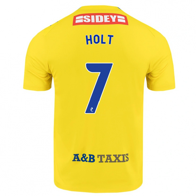 Danxen Mujer Camiseta Jason Holt #7 Amarillo Azul Negro 2ª Equipación 2026/27 La Camisa México