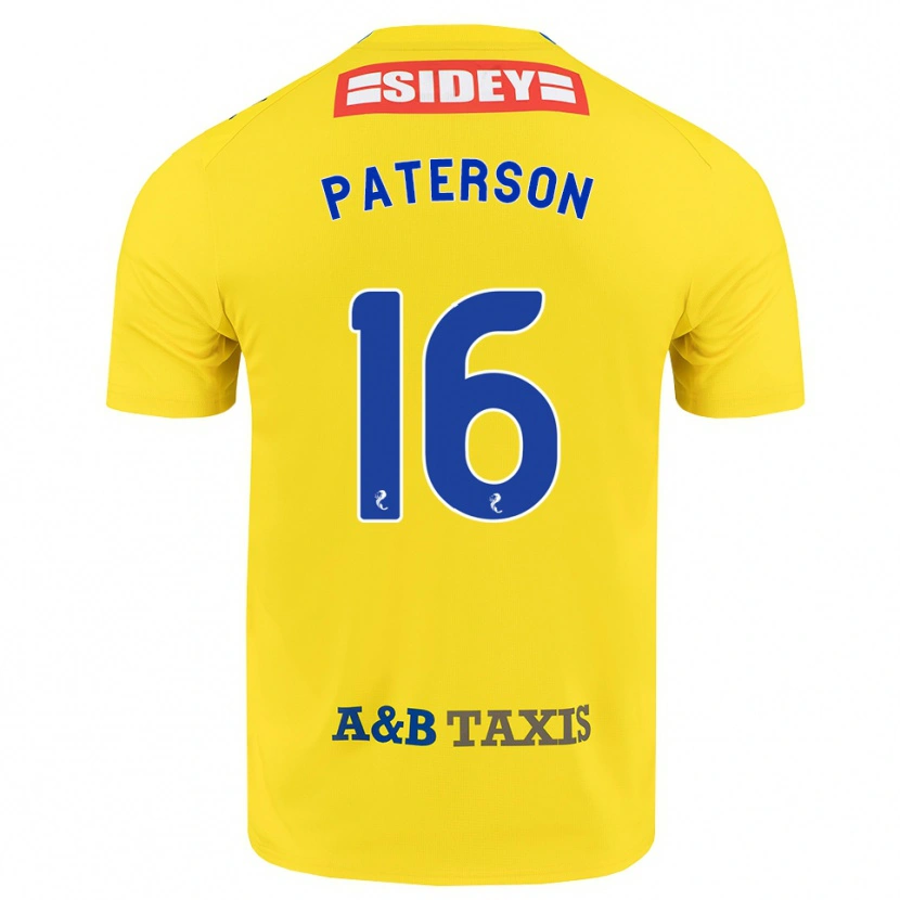 Danxen Mujer Camiseta Megan Paterson #16 Amarillo Azul Negro 2ª Equipación 2026/27 La Camisa México