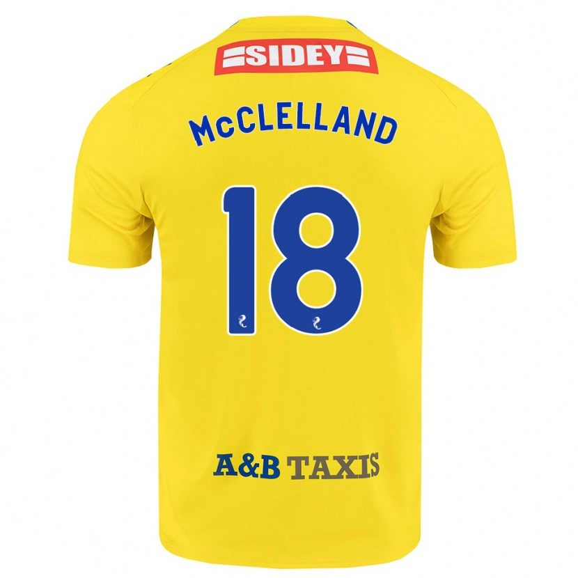 Danxen Mujer Camiseta Sam Mcclelland #18 Amarillo Azul Negro 2ª Equipación 2026/27 La Camisa México