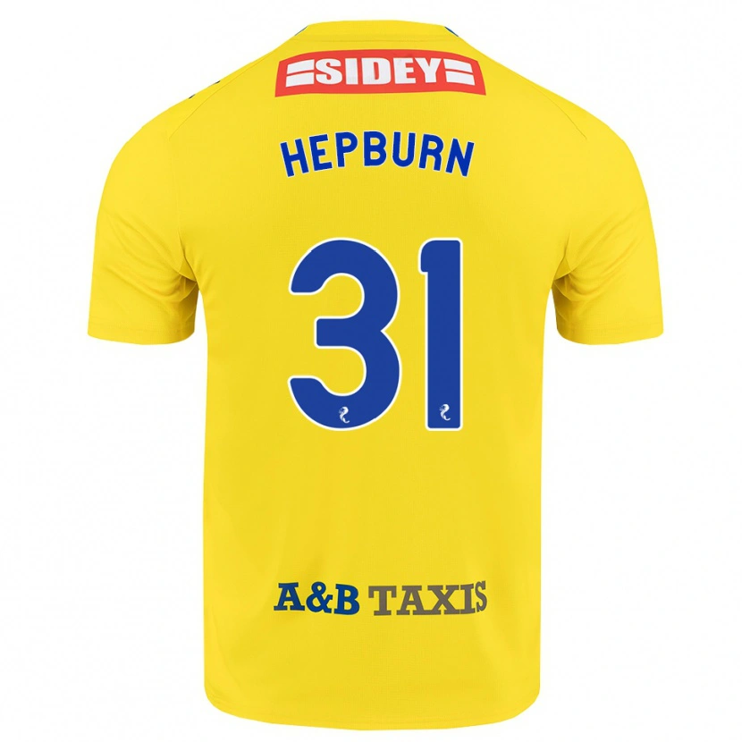 Danxen Mujer Camiseta Craig Hepburn #31 Amarillo Azul Negro 2ª Equipación 2026/27 La Camisa México