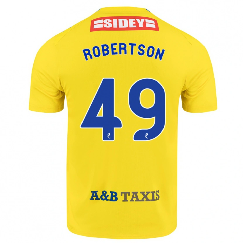 Danxen Mujer Camiseta Jack Robertson #49 Amarillo Azul Negro 2ª Equipación 2026/27 La Camisa México
