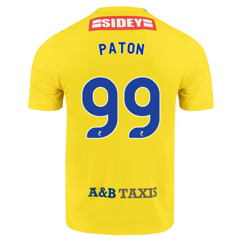 Danxen Mujer Camiseta Ruari Paton #99 Amarillo Azul Negro 2ª Equipación 2026/27 La Camisa México