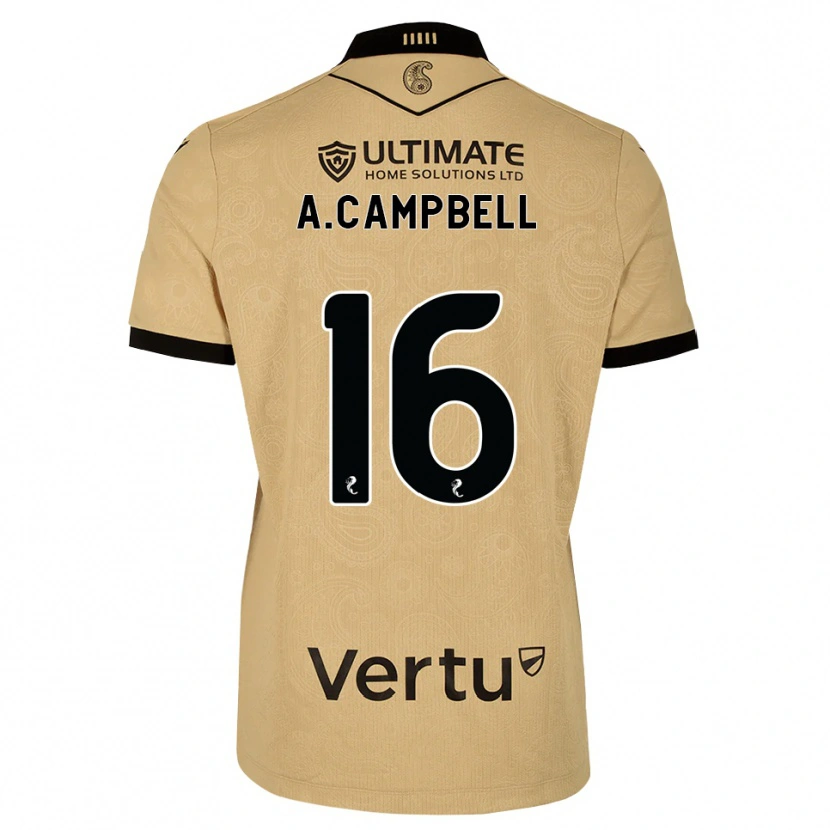 Danxen Mujer Camiseta Allan Campbell #16 Madera De Burlón Negro 2ª Equipación 2026/27 La Camisa México