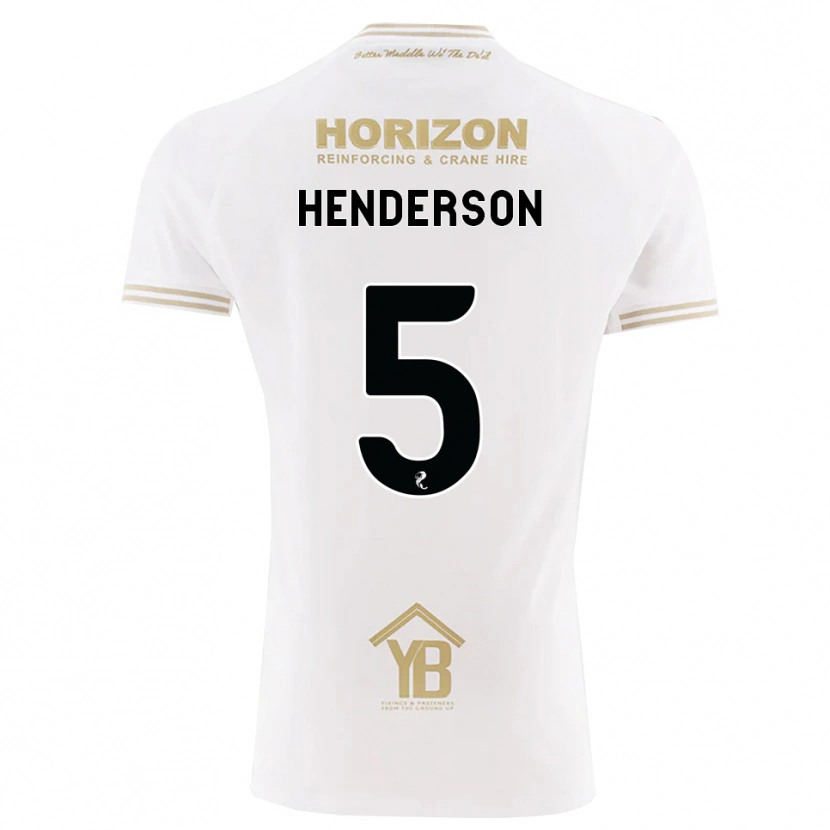 Danxen Mujer Camiseta Liam Henderson #5 Trigo Blanco 2ª Equipación 2026/27 La Camisa México