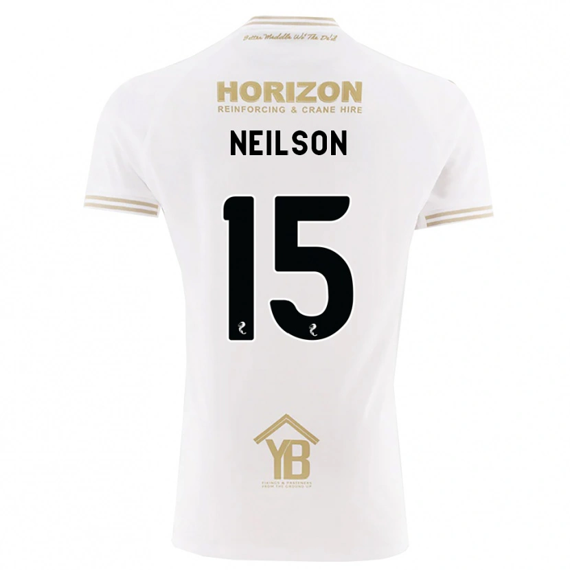 Danxen Mujer Camiseta Lewis Neilson #15 Trigo Blanco 2ª Equipación 2026/27 La Camisa México