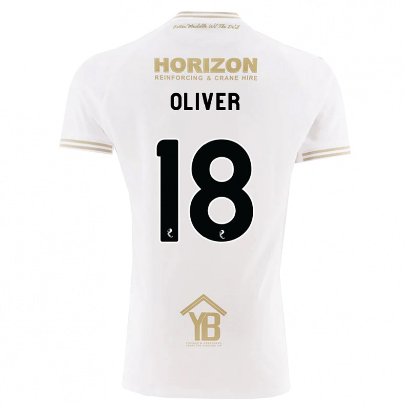 Danxen Mujer Camiseta Gary Oliver #18 Trigo Blanco 2ª Equipación 2026/27 La Camisa México