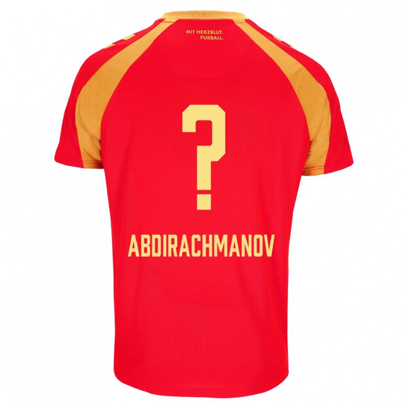Danxen Mujer Camiseta Islom Abdirachmanov #0 Rojo Naranja Negro 2ª Equipación 2026/27 La Camisa México