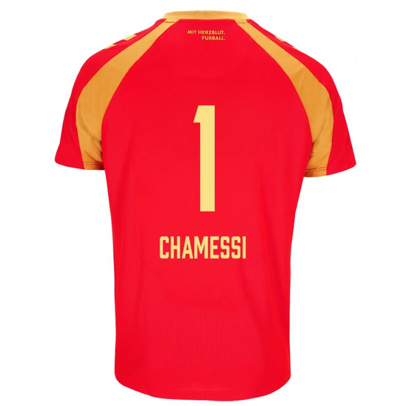 Danxen Mujer Camiseta Ian Chamessi #1 Rojo Naranja Negro 2ª Equipación 2026/27 La Camisa México