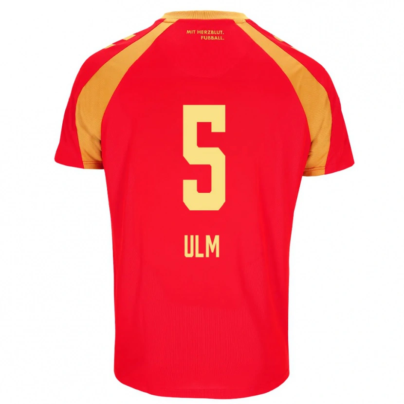 Danxen Mujer Camiseta Ethan Ulm #5 Rojo Naranja Negro 2ª Equipación 2026/27 La Camisa México