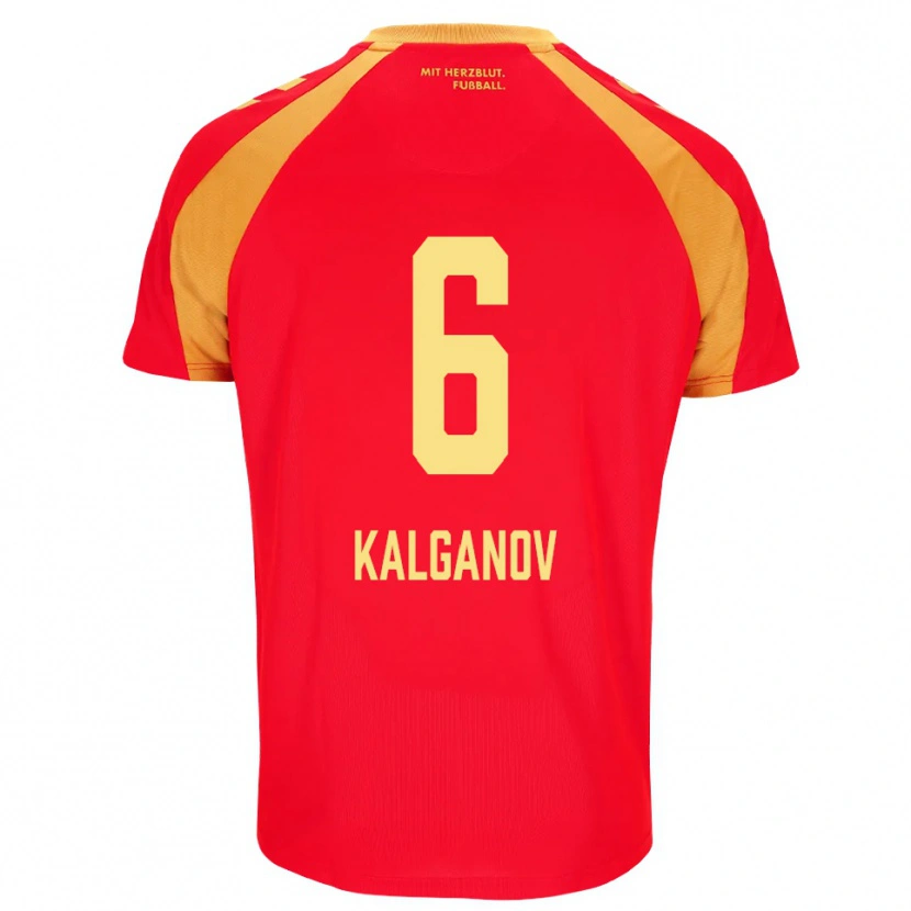 Danxen Mujer Camiseta Levin Kalganov #6 Rojo Naranja Negro 2ª Equipación 2026/27 La Camisa México