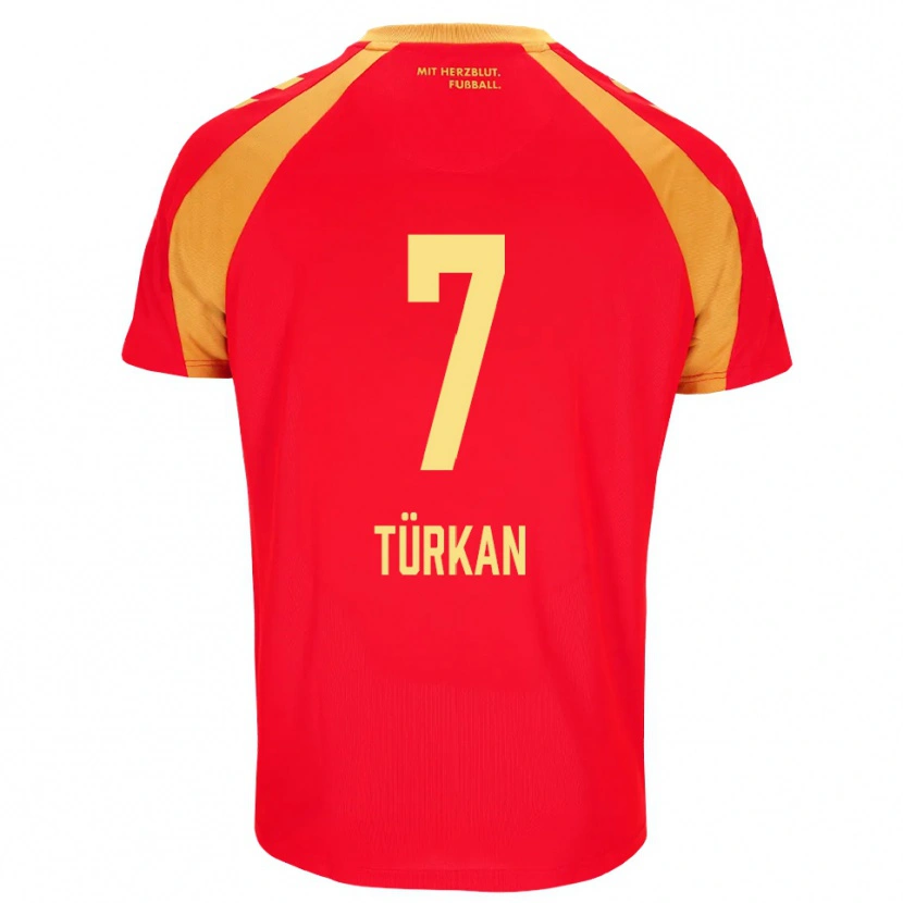 Danxen Mujer Camiseta Semih Türkan #7 Rojo Naranja Negro 2ª Equipación 2026/27 La Camisa México