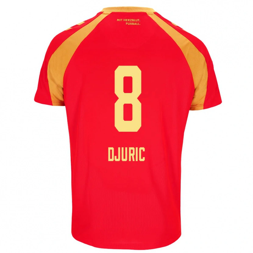 Danxen Mujer Camiseta Luka Duric #8 Rojo Naranja Negro 2ª Equipación 2026/27 La Camisa México