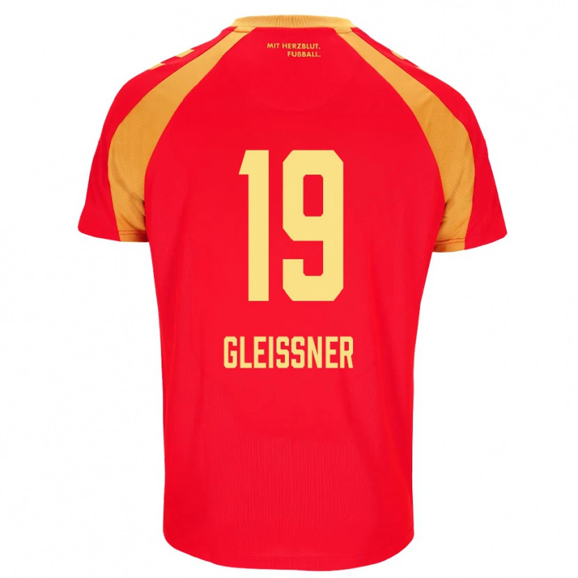 Danxen Mujer Camiseta Kevin Gleissner #19 Rojo Naranja Negro 2ª Equipación 2026/27 La Camisa México