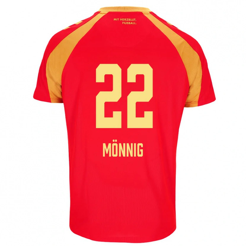 Danxen Mujer Camiseta Marlon Mönnig #22 Rojo Naranja Negro 2ª Equipación 2026/27 La Camisa México