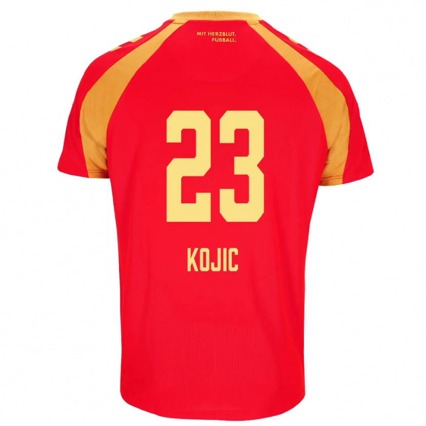 Danxen Mujer Camiseta Stanko Kojic #23 Rojo Naranja Negro 2ª Equipación 2026/27 La Camisa México