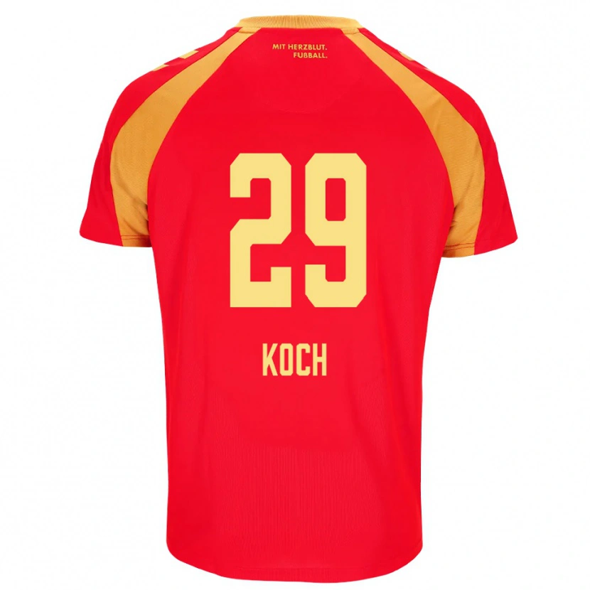 Danxen Mujer Camiseta Henrik Koch #29 Rojo Naranja Negro 2ª Equipación 2026/27 La Camisa México