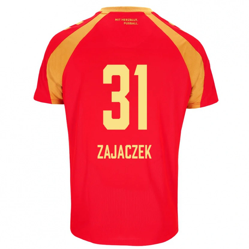 Danxen Mujer Camiseta Arne Zajaczek #31 Rojo Naranja Negro 2ª Equipación 2026/27 La Camisa México