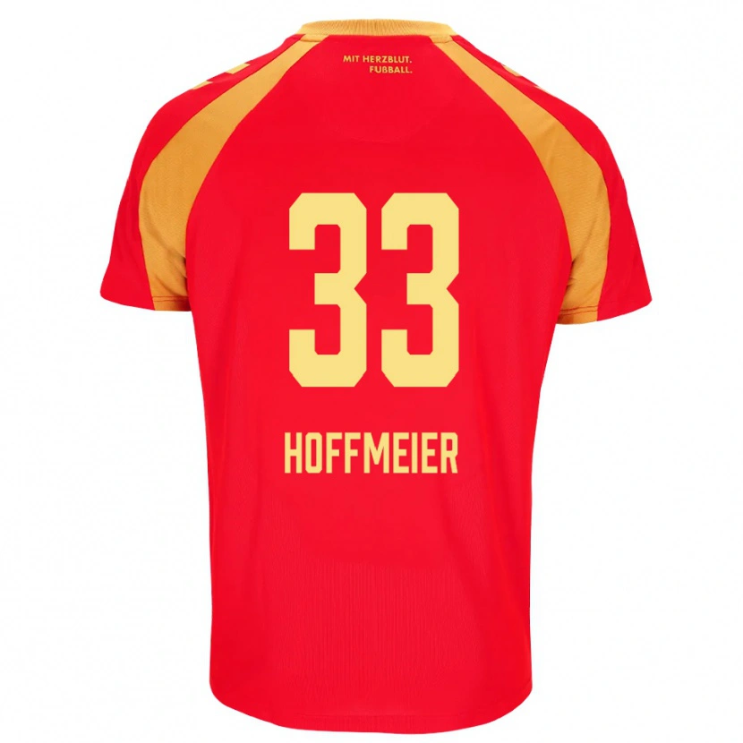 Danxen Mujer Camiseta Marcel Hoffmeier #33 Rojo Naranja Negro 2ª Equipación 2026/27 La Camisa México