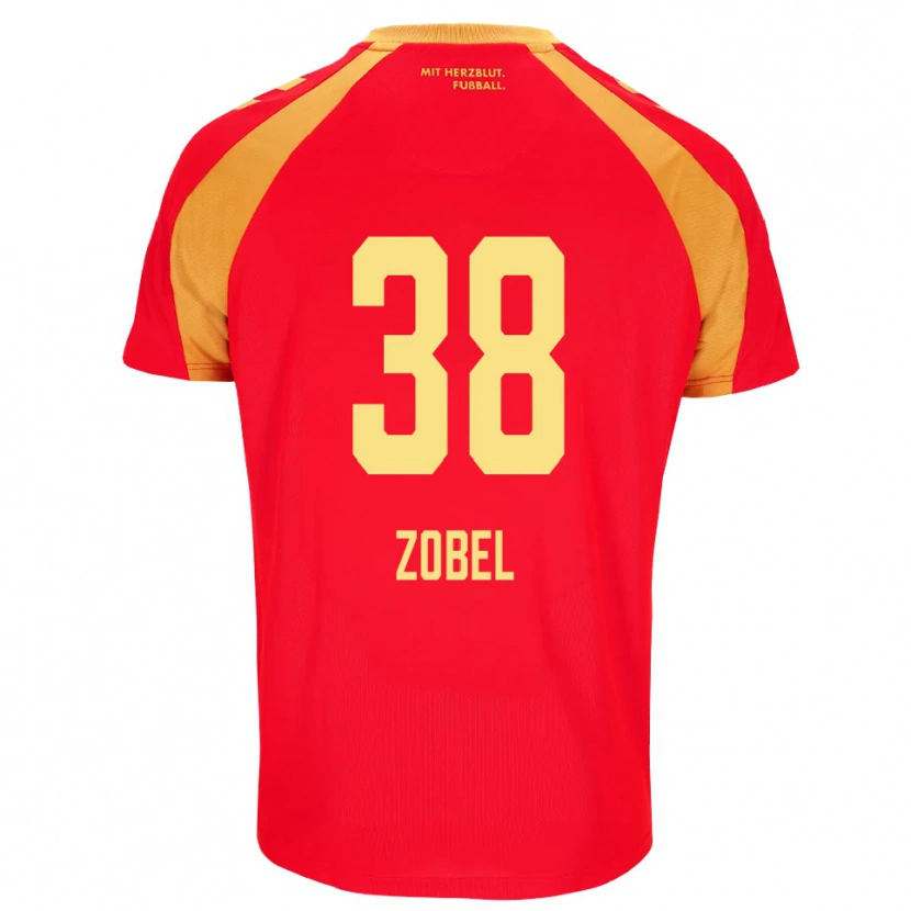 Danxen Mujer Camiseta Tristan Zobel #38 Rojo Naranja Negro 2ª Equipación 2026/27 La Camisa México