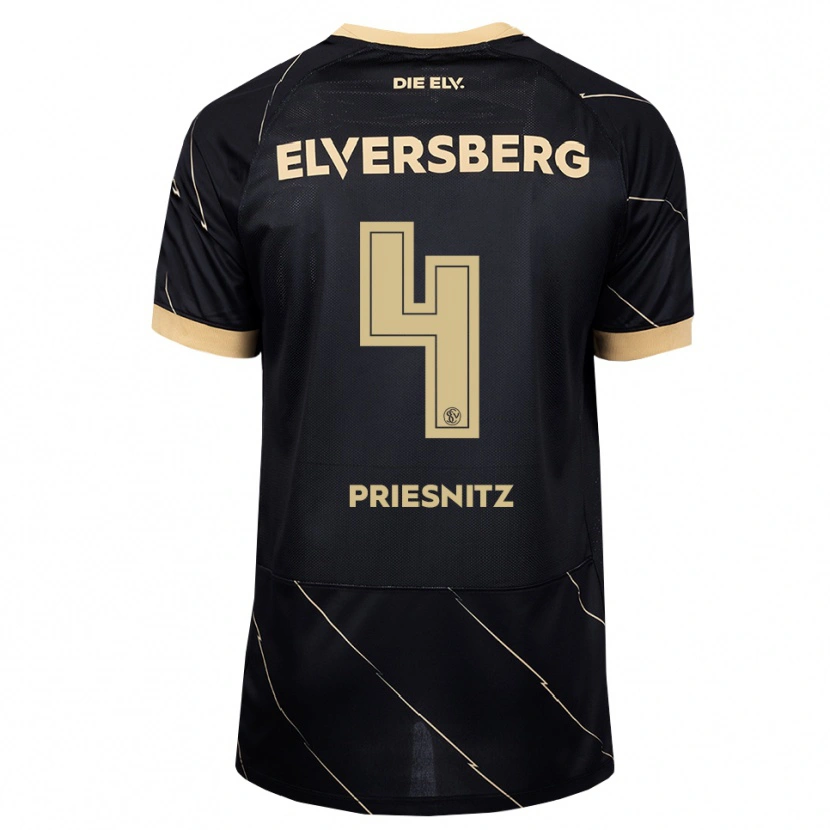 Danxen Mujer Camiseta Julius Priesnitz #4 Negro Marrón 2ª Equipación 2026/27 La Camisa México