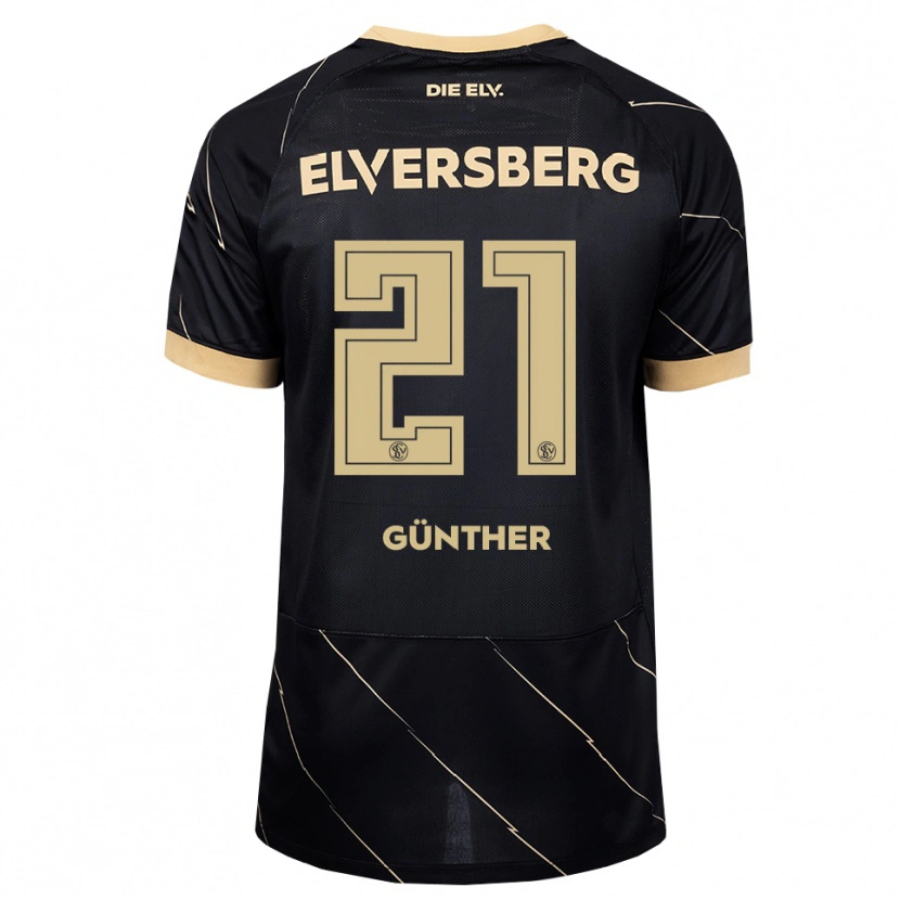 Danxen Mujer Camiseta Lasse Günther #21 Negro Marrón 2ª Equipación 2026/27 La Camisa México