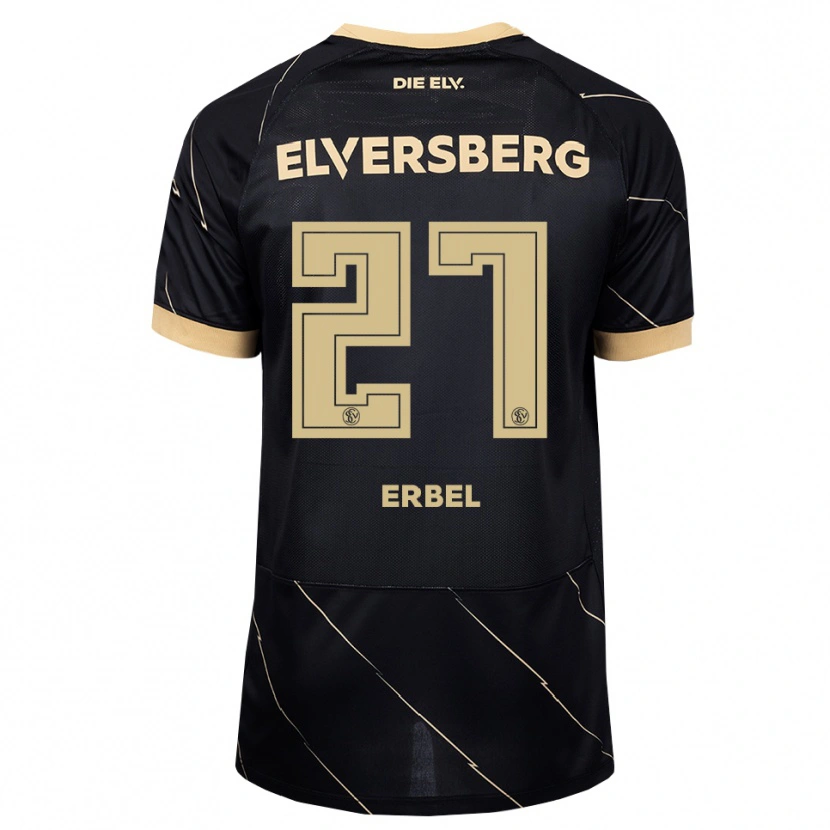Danxen Mujer Camiseta Felix Erbel #27 Negro Marrón 2ª Equipación 2026/27 La Camisa México