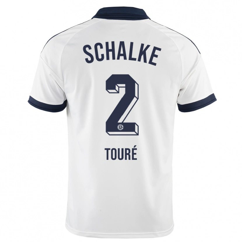 Danxen Mujer Camiseta Tidiane Touré #2 Negro Blanco 2ª Equipación 2026/27 La Camisa México