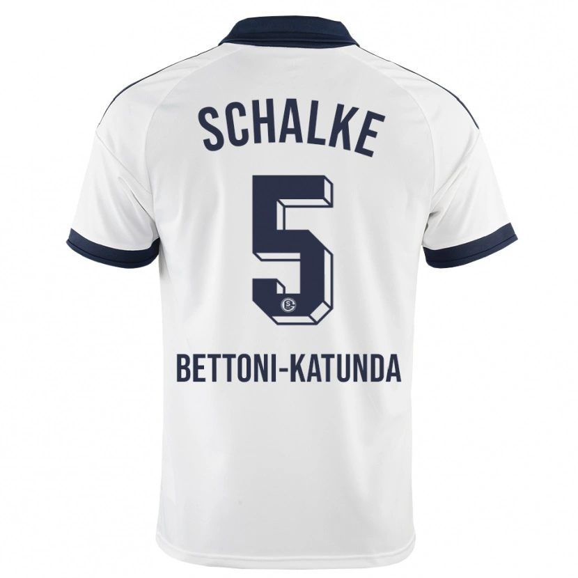 Danxen Mujer Camiseta Claudio Bettoni-Katunda #5 Negro Blanco 2ª Equipación 2026/27 La Camisa México