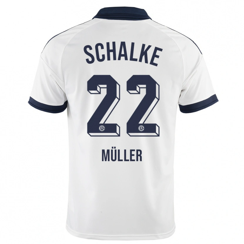 Danxen Mujer Camiseta Kevin Müller #22 Negro Blanco 2ª Equipación 2026/27 La Camisa México