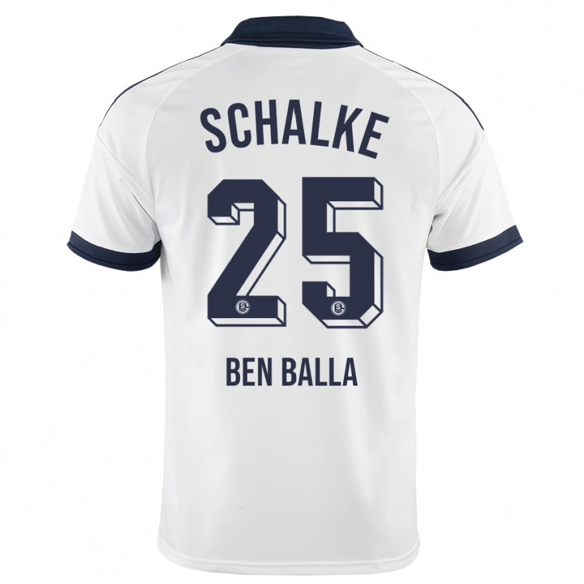 Danxen Mujer Camiseta Yassin Ben Balla #25 Negro Blanco 2ª Equipación 2026/27 La Camisa México