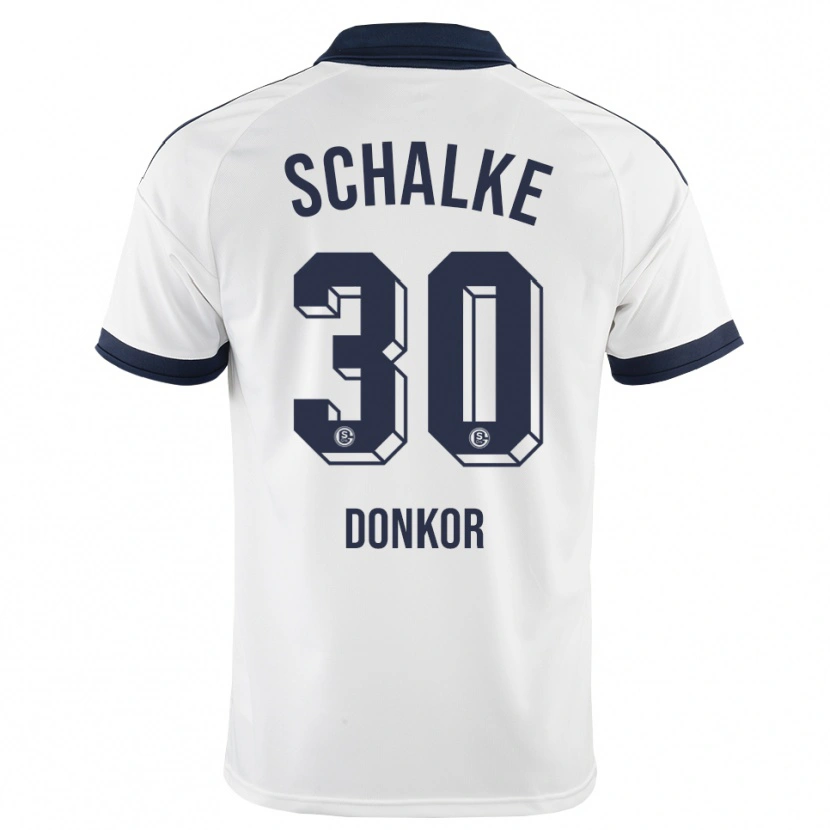 Danxen Mujer Camiseta Anton Donkor #30 Negro Blanco 2ª Equipación 2026/27 La Camisa México
