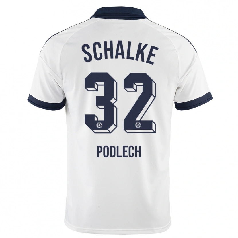 Danxen Mujer Camiseta Luca Podlech #32 Negro Blanco 2ª Equipación 2026/27 La Camisa México